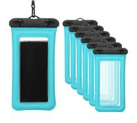 PATIKIL 3Pcs Waterproof Phone Pouch Floating No Sink Universal Cellphone Dry Bag Waterproof Phone Case for Kayaking Beach Swimming Hiking, Pink Blue