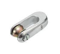 PATIKIL 3T Cable Pulling Tool, Alloy Wire Puller Cable Pulling Grip Wire Bearing Breakaway Connector Line Rope Ball Bearing Connector for Electricity Construction (6613 Lbs)