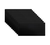PATIKIL 3x2 Inch Anodized Aluminum Sheet Metal, 11 Pack Self Adhesive Laser Plates Engraving Blanks 0.5MM Thin for Crafting DIY House, Black