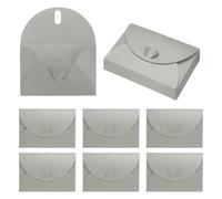 PATIKIL 4.1 x 2.8 Inch Mini Card Envelopes, 20Pcs Cute Envelopes Holder with Heart Clasp for Birthday Weddings Favors Business Greeting Cards, Silver