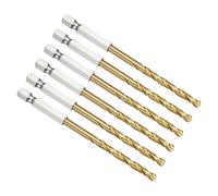 PATIKIL 4.2mm Hex Shank Drill Bit, M2 High-Speed Steel Bits Quick Change Design for Impact Driver 135° Titanium Nitride TiN Coated for Stainless Steel Hard Metal - 6 Pack