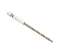 PATIKIL 4.2mm Hex Shank Drill Bit, M2 High-Speed Steel Bits Quick Change Design for Impact Driver 135° Gold Finish for Stainless Steel Hard Metal - 6 Pack