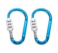 PATIKIL 4.3 Inch Combination Locks, 2PCS 3 Digit Locking Combination Clip Combo D-Ring Lock for Suitcase Luggage Travel Baggage Backpack Cable Loop Helmet Chain Link, Blue