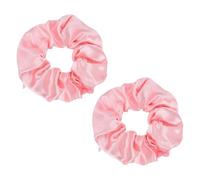 PATIKIL 4.33 Inch Zipper Scrunchie, 2 Pcs Silk Satin Hidden Pocket Scrunchie Elastic Hair Bands Soft Hair Ties Bracelet for Money Keys Hiding Women Thin Thick Hair Styling, Pink