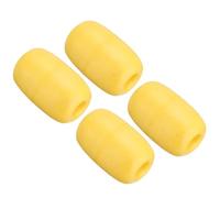 PATIKIL 4.33" x 2.76" Rope Float Buoy, 4 Pcs 270g Deep Water Floats Rope Float Buoy Great for Trail Markers Dock Floats Kayak Boats Swimming Pool, Yellow