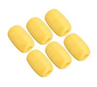 PATIKIL 4.33" x 2.76" Rope Float Buoy, 6 Pcs 270g Deep Water Floats Rope Float Buoy Great for Trail Markers Dock Floats Kayak Boats Swimming Pool, Yellow