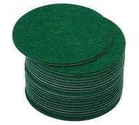 PATIKIL 4.5 Inch Diameter Lamp Base Felt, 20Pack 2mm Thickness Round Soft Adhesive Non-slip Anti-scratch Backed Felt for Lamp Furniture DIY Craft, Dark Green