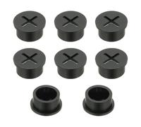 PATIKIL 4/5 Inch Wire Rubber Grommets, 8Pcs Desk Grommet Cable Grommet Hole Cover Cord Organizer Cable Pass Through for Office Home Table Countertop, Black