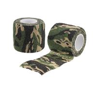 PATIKIL 4.5 x 5CM Camo Tape Wrap, 2 Rolls of Self-Adhesive Camouflage Tape for Hunting Climbing Outdoor Camera Flashlight, Jungle