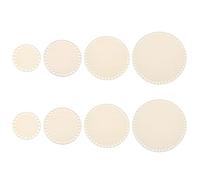 PATIKIL 4"/6"/8"/10" Diameter Crochet Basket Bottom, 8Pcs Round Blank Crochet Knitting Wooden Base for DIY Craft Weaving Basket Making Supplies Home Decoration, Wood Color