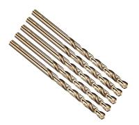 PATIKIL 4.6mm Drill Bit #14, Micro Number Small Bits 4341 High-Speed Steel 135° Gold for Soft Thin Metal Steel Wood Acrylic - 5 Pack