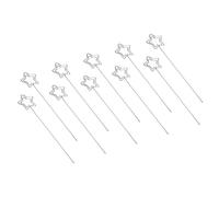 PATIKIL 4.7 Inch Metal Wire Place Card Holder, 20 Pack Photo Picture Floral Picks Star Shape Clips for Party Meeting Wedding Displaying DIY, Silver Tone