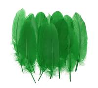 PATIKIL 4-7" Natural Goose Feathers Bulk for Crafts, 300 Pack Long Assorted Colors Feathers Decor for DIY Dream Catchers, Hats, Garland, Vase Supplies Adults Crafting, Deep Green