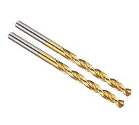 PATIKIL 4.8mm Drill Bit, M42 8% Cobalt High-Speed Steel Jobber Straight Shank 135° Titanium Nitride (TiN) Coated for Hard Metal Stainless Steel - 2 Pack