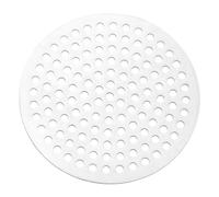 PATIKIL 4" Diameter 304 Stainless Steel Perforated Sheet, 0.16" Hole 19GA Expanded Metal Mesh Round Slices Plate Screen Decorative Meshes for Ventilation Grill Smoking, Silver Tone