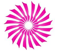 PATIKIL 4 Inch Arrow Vanes, 20 Pack Turkey Feather Fletching Archery Fletch Right Wing for Hunting Target Shooting, Pink