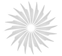 PATIKIL 4 Inch Arrow Vanes, 20 Pack Turkey Feather Fletching Shield Cut Archery Fletch Right Wing for Hunting Target Shooting, White