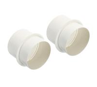 PATIKIL 4 Inch Backdraft Damper, 2Pcs PVC Ducting Hose Airflow Insert Backflow Preventer Shutter, One-Way Draft Stopper for Kitchen Bathroom Exhaust Vent Fans