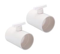 PATIKIL 4 Inch Backdraft Damper Control Valve, 2 Pcs Duct Manual Volume Adjustment Airflow Ducting for Fan Airflow, Dryer Vent, Range Hood, White