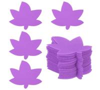PATIKIL 4 Inch Carpet Spot Markers, 24Pcs Leaf Shape Floor Dots Markers Carpet Spots for Classroom Decoration Elementary Preschool Supplies, Purple