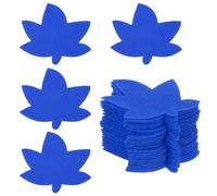 PATIKIL 4 Inch Carpet Spot Markers, 24Pcs Leaf Shape Floor Dots Markers Carpet Spots for Classroom Decoration Elementary Preschool Supplies, Dark Blue