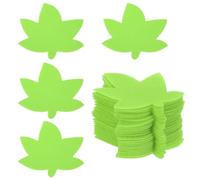 PATIKIL 4 Inch Carpet Spot Markers, 24Pcs Leaf Shape Floor Dots Markers Carpet Spots for Classroom Decoration Elementary Preschool Supplies, Green