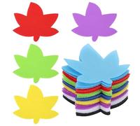 PATIKIL 4 Inch Carpet Spot Markers, 24Pcs Leaf Shape Floor Dots Markers Carpet Spots for Classroom Decoration Elementary Preschool Supplies, Mixed Color