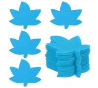 PATIKIL 4 Inch Carpet Spot Markers, 35Pcs Leaf Shape Floor Dots Markers Carpet Spots for Classroom Decoration Elementary Preschool Supplies, Light Blue