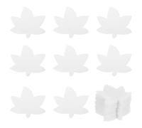 PATIKIL 4 Inch Carpet Spot Markers, 40Pcs Leaf Shape Floor Dots Markers Carpet Spots for Classroom Decoration Elementary Preschool Supplies, White