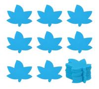 PATIKIL 4 Inch Carpet Spot Markers, 40Pcs Leaf Shape Floor Dots Markers Carpet Spots for Classroom Decoration Elementary Preschool Supplies, Light Blue