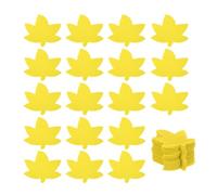PATIKIL 4 Inch Carpet Spot Markers, 50Pcs Leaf Shape Floor Dots Markers Carpet Spots for Classroom Decoration Elementary Preschool Supplies, Yellow