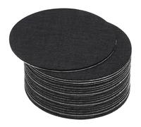 PATIKIL 4 Inch Diameter Lamp Base Felt, 20Pack 2mm Thickness Round Soft Adhesive Non-slip Anti-scratch Backed Felt for Lamp Furniture DIY Craft, Black