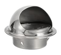 PATIKIL 4 Inch Dryer Vent Cover, Stainless Steel Round Dryers Vent Cover Outlet with Backdraft Damper Wall Vent Outside External Extractor Dryer Vent Cap for Bathroom Kitchen