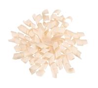 PATIKIL 4 Inch Grosgrain Curly Bows for Gift Wrapping, 6 Pcs Self-Adhesive Curly Ribbon Twist Tie Bows Christmas Burst Gift Bow for Presents Wedding Birthday Party Decorations, Champagne