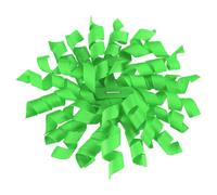 PATIKIL 4 Inch Grosgrain Curly Bows for Gift Wrapping, 6 Pcs Self-Adhesive Curly Ribbon Twist Tie Bows Christmas Burst Gift Bow for Presents Wedding Birthday Party, Light Grass Green