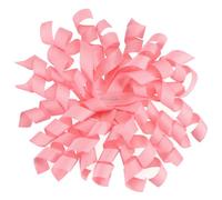 PATIKIL 4 Inch Grosgrain Curly Bows for Gift Wrapping, 6 Pcs Self-Adhesive Curly Ribbon Twist Tie Bows Christmas Burst Gift Bow for Presents Wedding Birthday Party Decorations, Light Pink