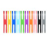 PATIKIL 4 Inch H Rubber Bands, 10 Pcs Silicone Elastic Rubber Bands Assorted Color Size Book Strap Colored Wrapping Band for Home Office Files Folder Art Cooking Board Game, Multi-Colors