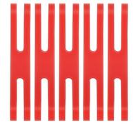 PATIKIL 4 Inch H Silicone Bands, 5 Pcs Elastic Rubber Wrapping Bands Heavy Duty Colored Thick Rubber Bands for Outdoor Notebook Book Wallet Pot Box, Red