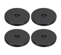 PATIKIL 4 Inch Heavy Rotating Swivel Stand, 4Pcs 360˚ Rotation Lazy Susan Turntable with Steel Ball Bearings for Model Base Rotating Plants TV Computers Monitors, Black