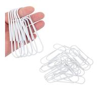 PATIKIL 4 Inch Large Paper Clip, 30PCS Big Paper Clip Extra Large Huge Metal Giant Clips Rust-Proof Strong Durable Bulk Cute for Home Office Accessories Bookmark, White