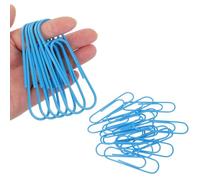 PATIKIL 4 Inch Large Paper Clip, 30PCS Big Paper Clip Extra Large Huge Metal Giant Clips Rust-Proof Strong Durable Bulk Cute for Home Office Accessories Bookmark, Blue