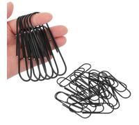 PATIKIL 4 Inch Large Paper Clip, 30PCS Big Paper Clip Extra Large Huge Metal Giant Clips Rust-Proof Strong Durable Bulk Cute for Home Office Accessories Bookmark, Black