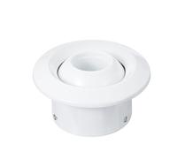 PATIKIL 4 Inch Round Air Vent, Adjustable Ball Jet Nozzle Diffuser Ceiling Diffuser Vent Cover Aluminum Alloy Soffit Vent for Bathroom Kitchen Living Room Ventilation, White