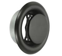 PATIKIL 4 Inch Round Ceiling Diffuser, Metal Adjustable Wall Air Vent Diffuser Vent Duct Cover Exhaust Supply for Kitchen Bathroom Garage, Black