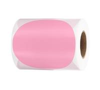 PATIKIL 4 Inch Round Thermal Label Stickers, 300Pcs Circle Direct Thermal Sticker Labels Self-Adhesive Thermal Printer Stickers for Business Classroom Office, Pink