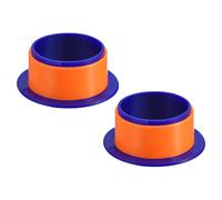 PATIKIL 4 Inch Shrink Wrap Handle, 2Pcs Stretch Wrap Dispenser Stretch Film Dispenser Plastic Hand for 76mm Above Core Furniture Wrapping Moving Packing, Dark Blue