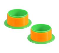 PATIKIL 4 Inch Shrink Wrap Handle, 2Pcs Stretch Wrap Dispenser Stretch Film Dispenser Plastic Hand for 76mm Above Core Furniture Wrapping Moving Packing, Green