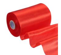 PATIKIL 4 Inches x 22 Yards Satin Ribbon Roll, Gift Wrapping Ribbon for Cutting Ceremony Kit Grand Opening Car Bow Chair Sash DIY Sewing Craft Wedding Party Decoration, Red