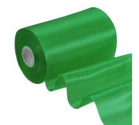 PATIKIL 4 Inches x 22 Yards Satin Ribbon Roll, Gift Wrapping Ribbon for Cutting Ceremony Kit Grand Opening Car Bow Chair Sash DIY Sewing Craft Wedding Party Decoration, Green