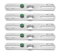 PATIKIL 4" Light Crossbar Kit, 5 Set Universal Light Fixture Mounting Bracket with 1/4IP Tap Center Hole Ceiling Light Plate Canopy Hardware Set for Chandelier Wall Light